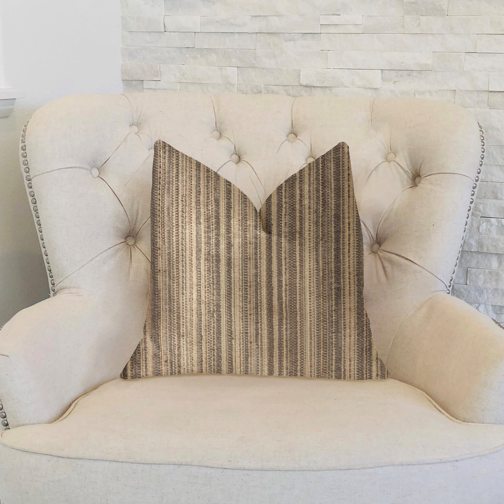 Plutus New Hampton Luxury Throw Pillow 20x30 Inches - Soft Decorative Cushion Cover for Sofa, Bed & Living Room - Queen Size Pillow Insert for Home Decor