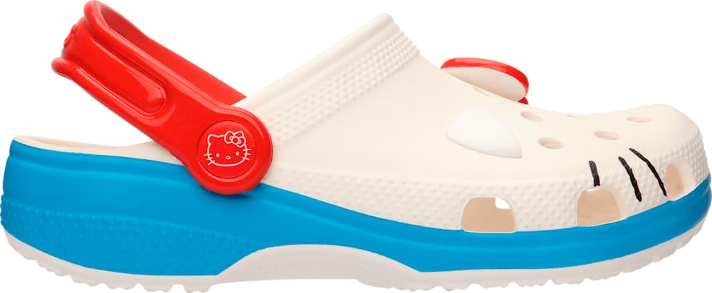 Crocs Unisex-Adult Classic Hello Kitty Clogs | Comfortable Slip-On Shoes for Men & Women | Perfect for Casual Wear, Beach, Pool & Indoor Use