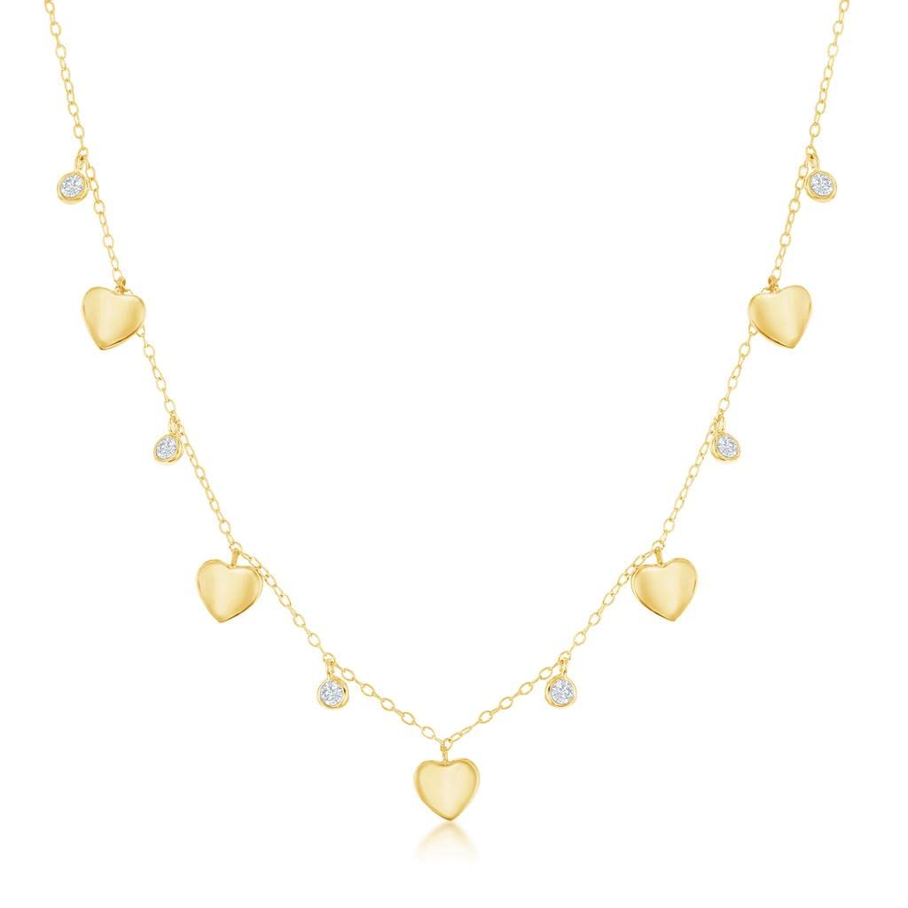 Beaux Bijoux Heart Necklace for Women - Romantic Love Jewelry Gift for Wife - 14K Gold Plated Heart Pendant Necklace - Perfect Birthday & Anniversary Present - Valentine's Day & Mother's Day Gift Idea