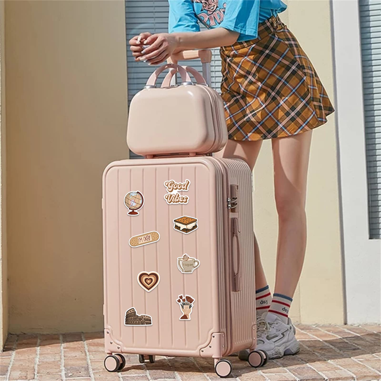 112PCS Vintage Aesthetic Stickers Pack - Boho Scrapbook Stickers for Journaling, Laptop, Water Bottle & DIY Crafts - Cute Vinyl Stickers for Teens and Adults