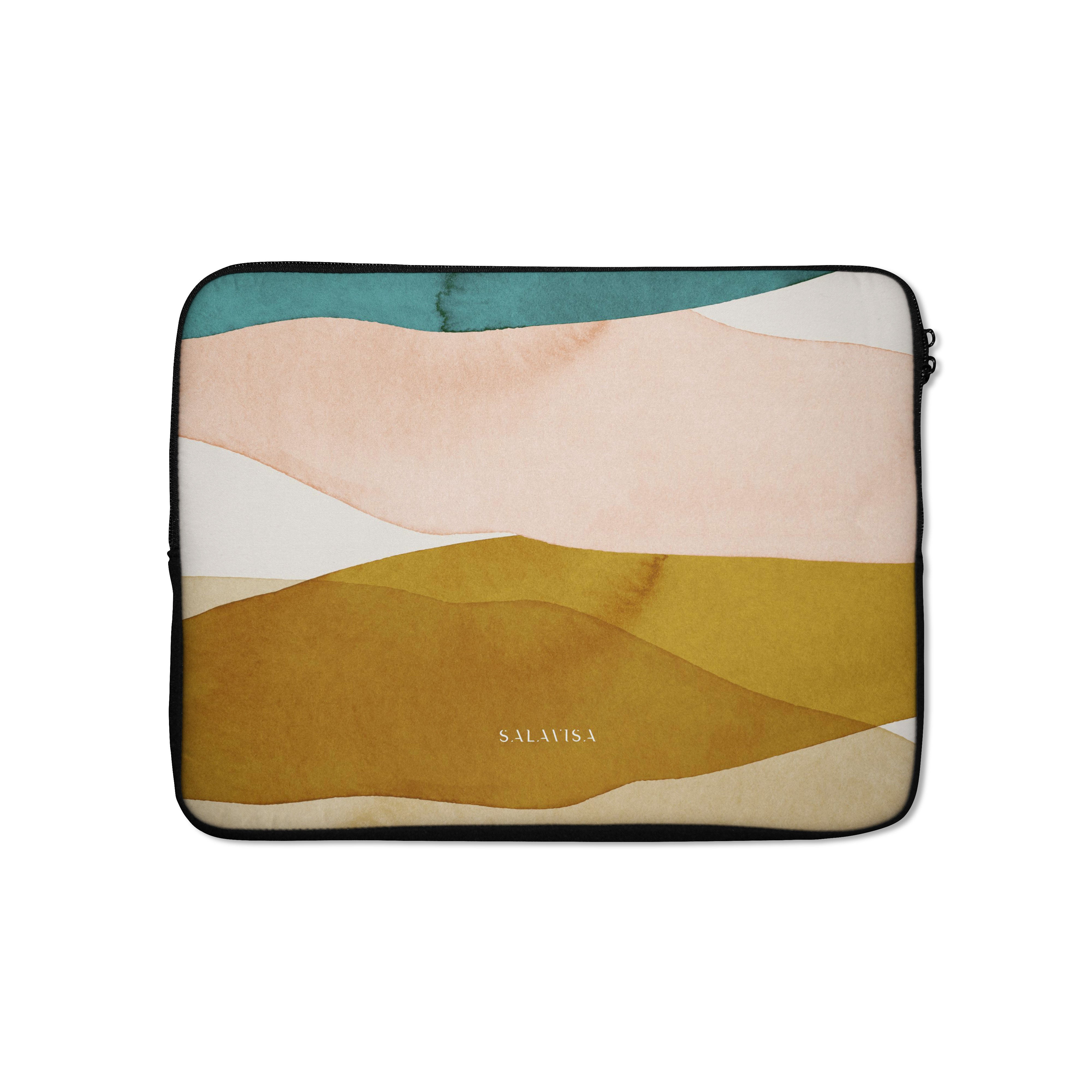 Premium Silk Sands Laptop Sleeve - 13-15 Inch Protective Case for MacBook & Notebooks - Lightweight & Water-Resistant for Work, Travel & School
