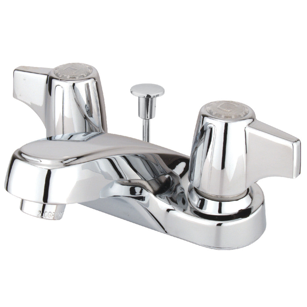 Kingston Brass KB160SN 4-Inch Centerset Bathroom Faucet - Chrome Finish for Sink Vanity, Perfect for Modern Bathroom Renovation & Home Upgrade