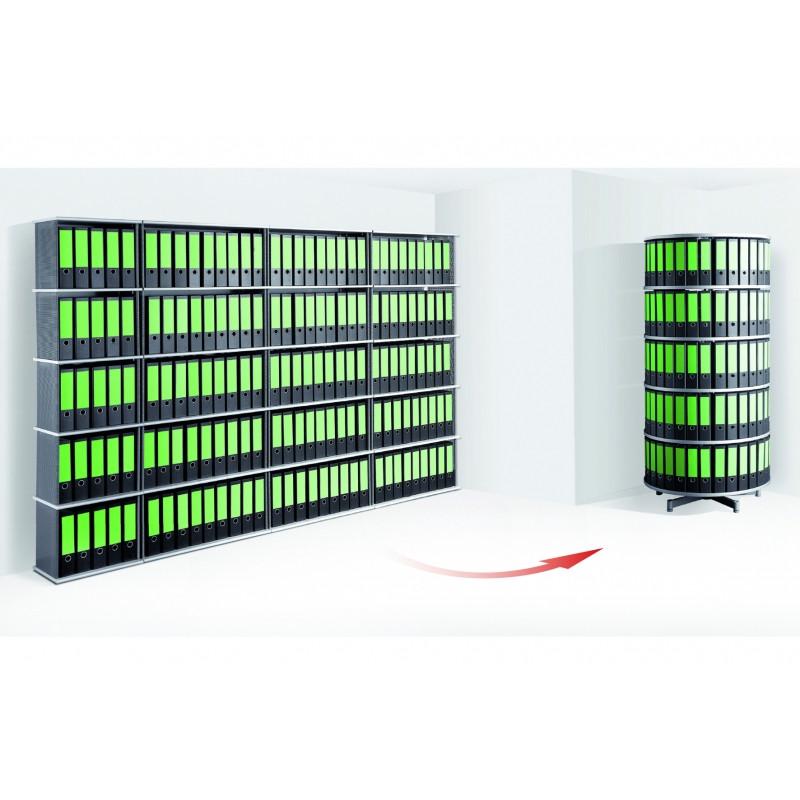 Rotafile Compactfile 80 - Portable Rotary File Organizer for Home & Office - Perfect for Documents, Bills, and Important Papers Storage