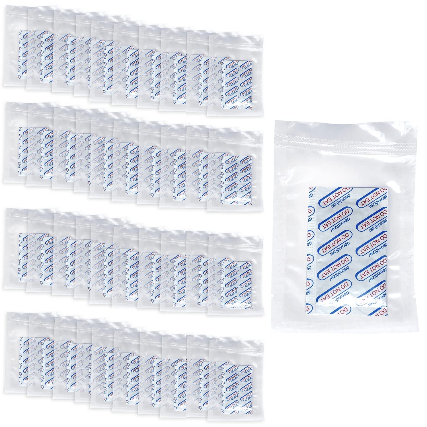 2000cc Oxygen Absorbers for Food Storage - 40 Individually Vacuum Sealed Packets | Food Grade O2 Absorber & Deoxidizer | Extend Shelf Life for Dry Goods, Grains, Nuts & Long-Term Food Storage