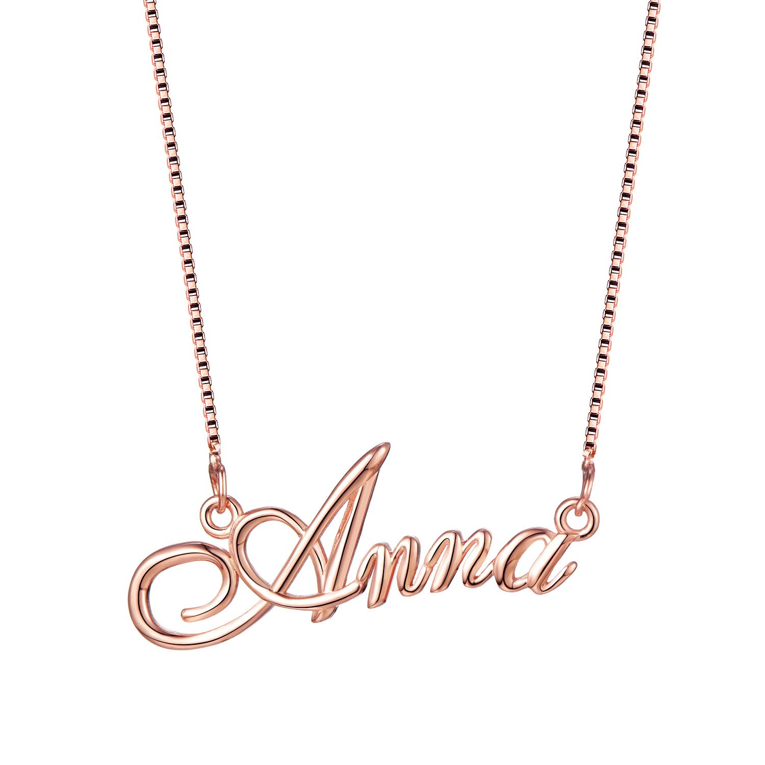 Custom Name Necklace Personalized Jewelry for Women - Engraved Any Name - Perfect Gift for Mom, Wife, Girlfriend - Birthday, Anniversary, Valentine's Day Present