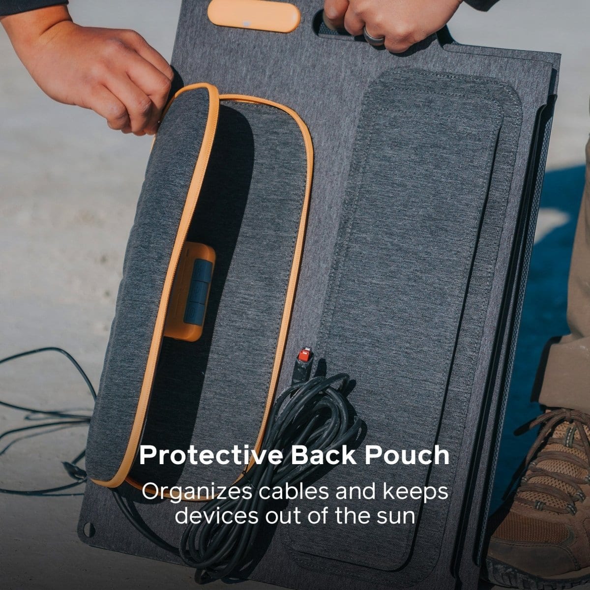 100W Solar Panel for Home & Outdoor Use - Portable Solar Charger for Camping, RV, Boating & Emergency Power