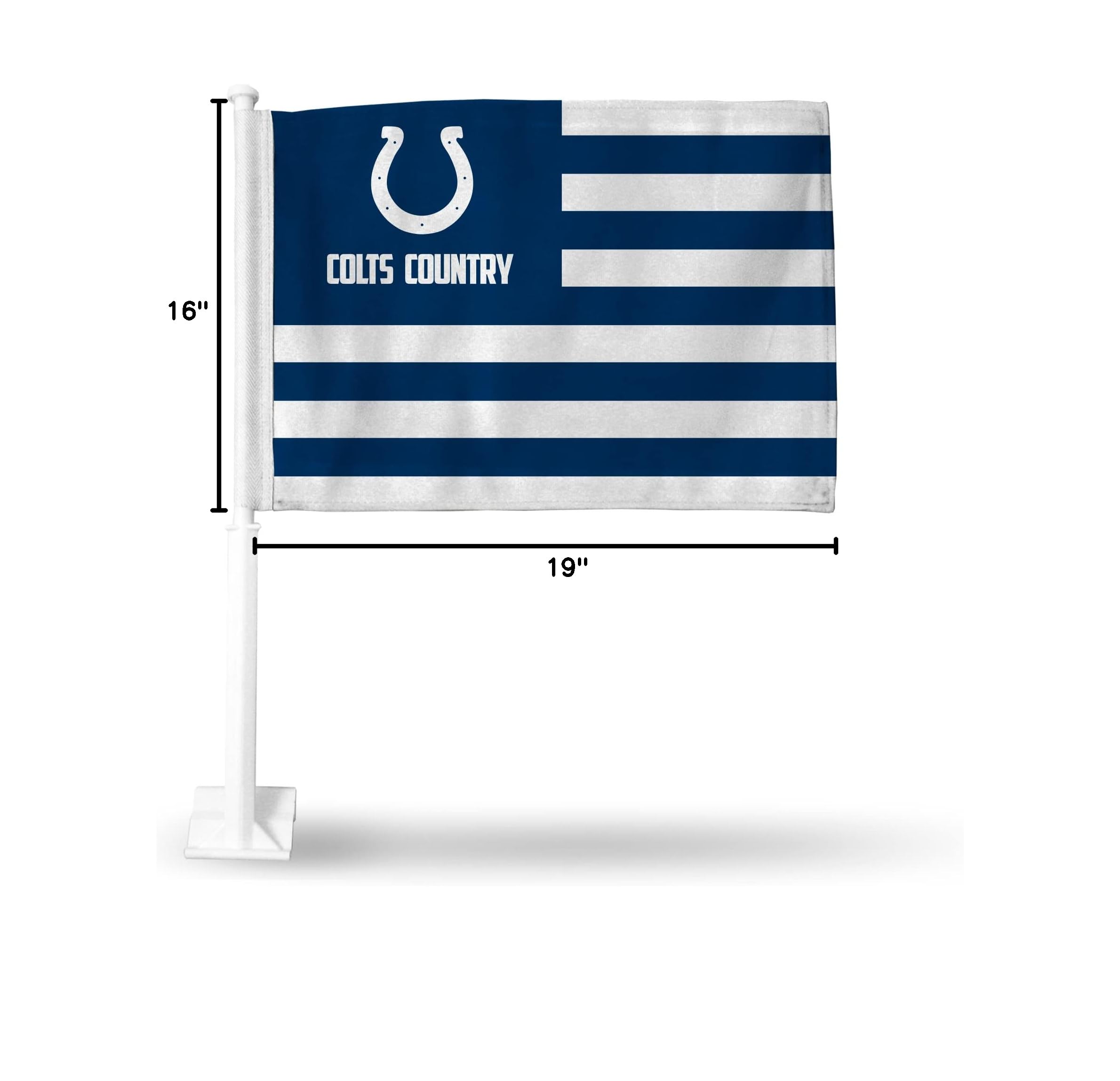 NFL Car Flag Double Sided - Premium Team Logo Car Accessory for Game Day & Tailgating - Perfect for Football Fans & Road Trips