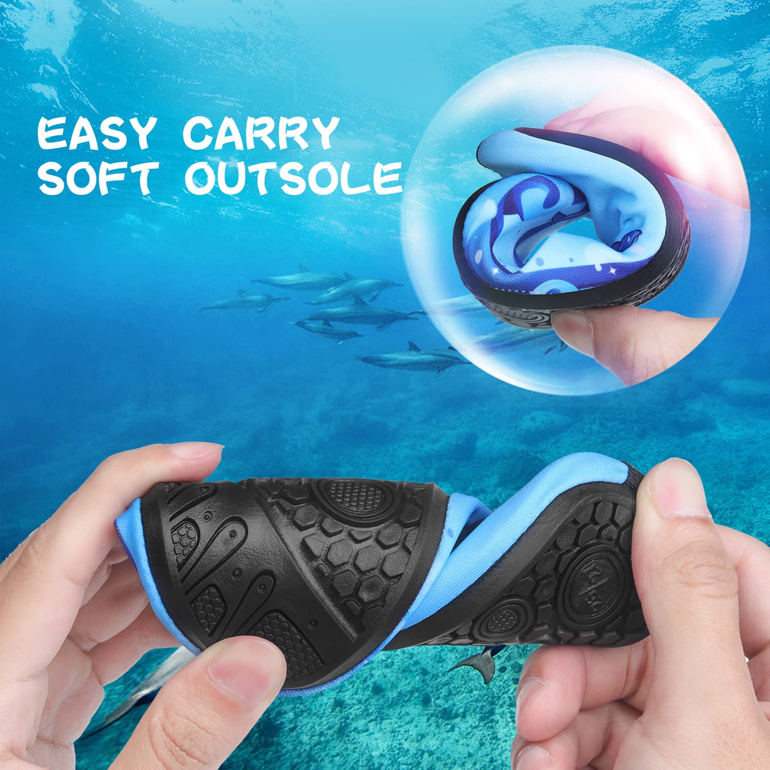 **Non-Slip Quick-Dry Kids Swim Water Shoes for Boys & Girls – Toddler Beach Aqua Socks for Outdoor Sports, Swimming & Water Play**    *(Perfect for Beach Trips, Pool Parties, Water Parks & Summer Adventures)*