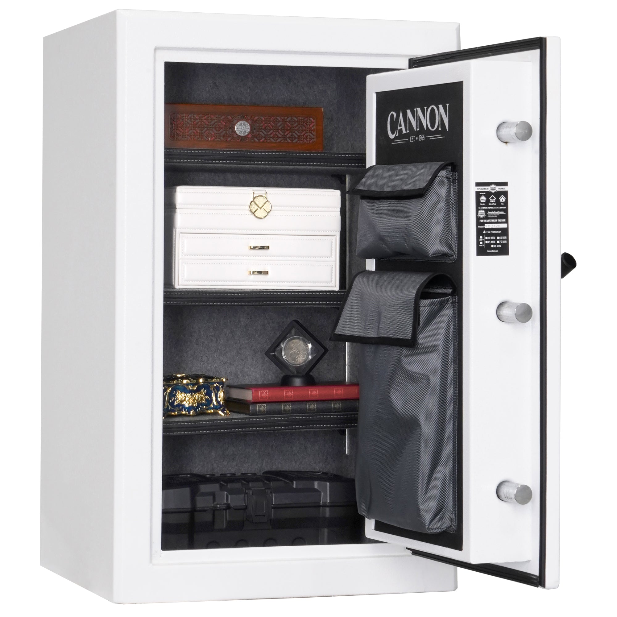 Cannon FD3220 H6TEB 23 DS Fortified Series Executive Home Safe - Fireproof & Burglary Proof Digital Security Safe for Home, Office & Business Use
