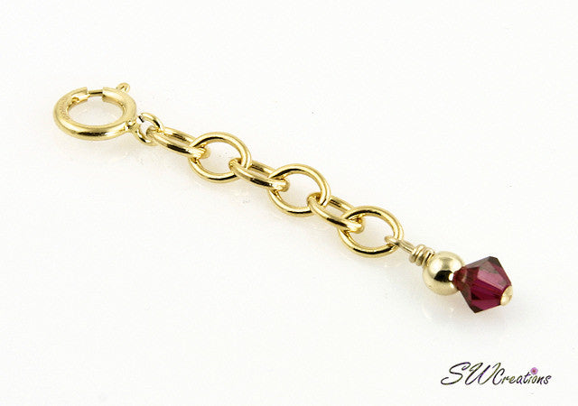 Custom Gold Crystal Bracelet Extender - Adjustable Jewelry for Women - Perfect for Layering & Extending Bracelets - Gift for Her - Wedding, Party & Everyday Wear