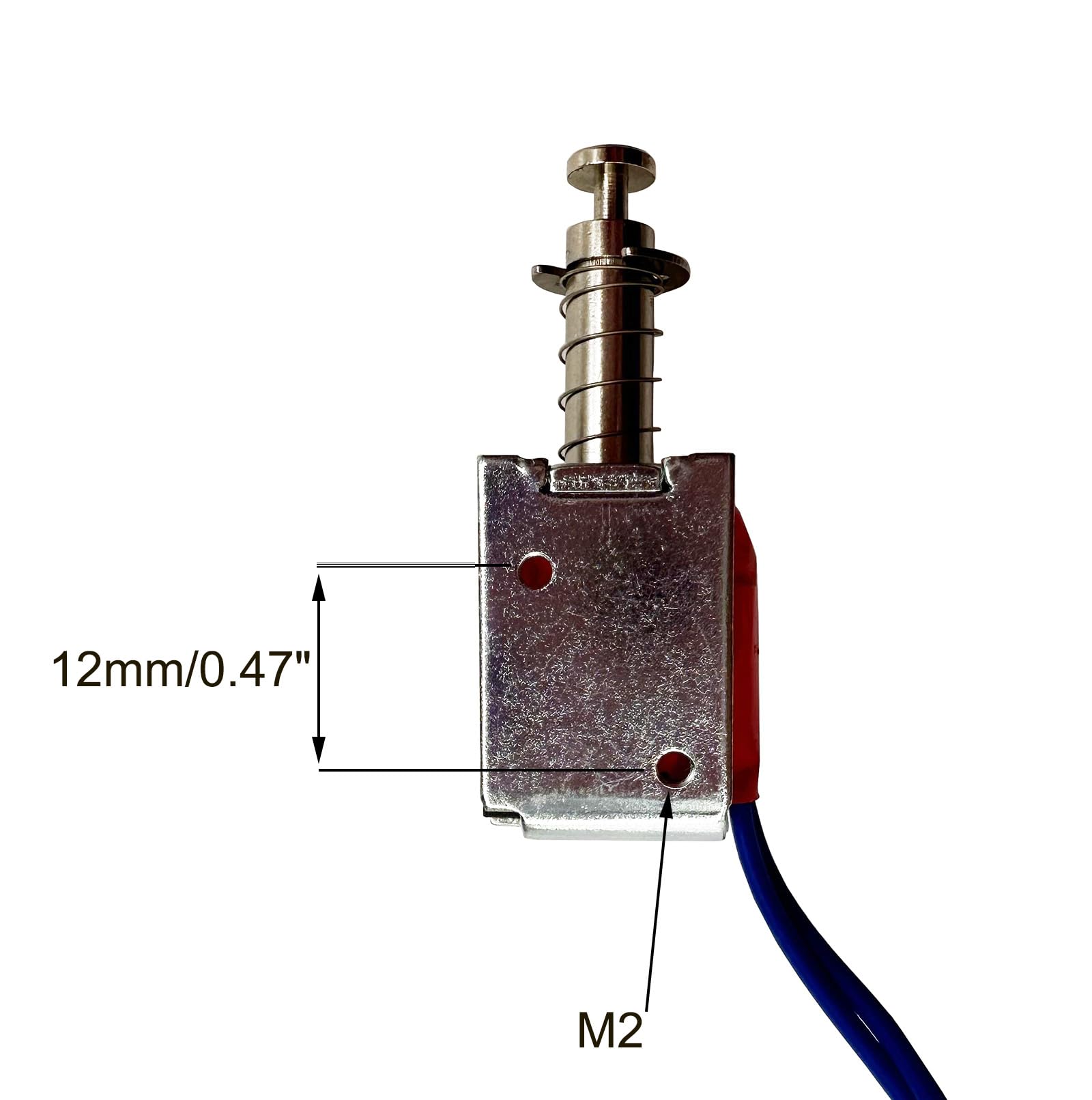 2PCS Mini Suction Type Frame Linear DC Solenoid Electromagnet - 5mm Stroke, 6V~12V, 51Ω, Open Frame Push Pull Actuator (0.1~0.21A) for DIY Projects, Robotics, and Small Electronic Devices