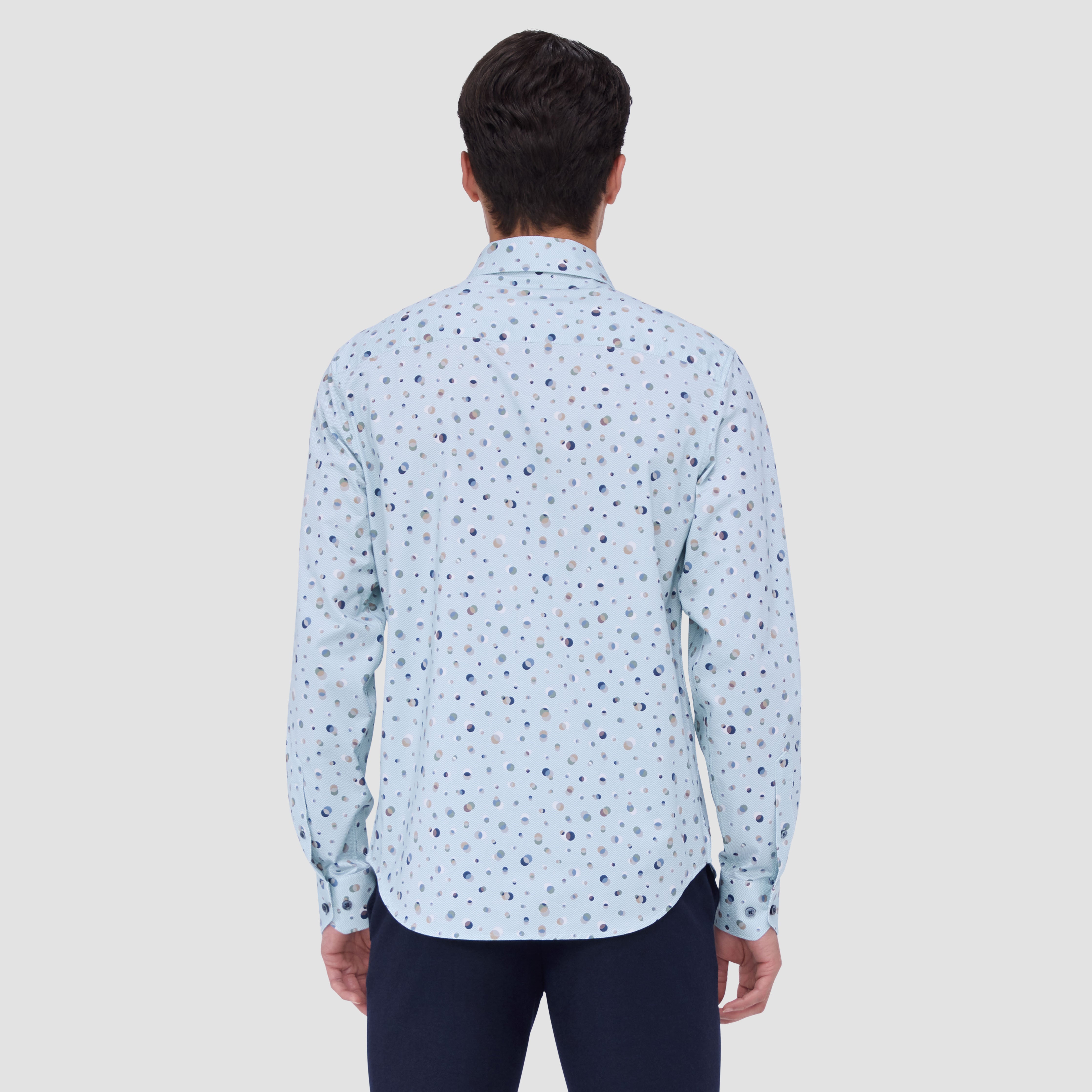 James Geometric Print Cotton Shirt for Men - Stylish Casual Button Down Shirt for Work, Office, and Everyday Wear