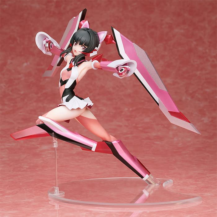 Symphogear GX Shirabe Tsukuyomi 1/7 Scale PVC Anime Figure - 8.5 Inch Multicolor Collectible Statue for Display & Anime Fans