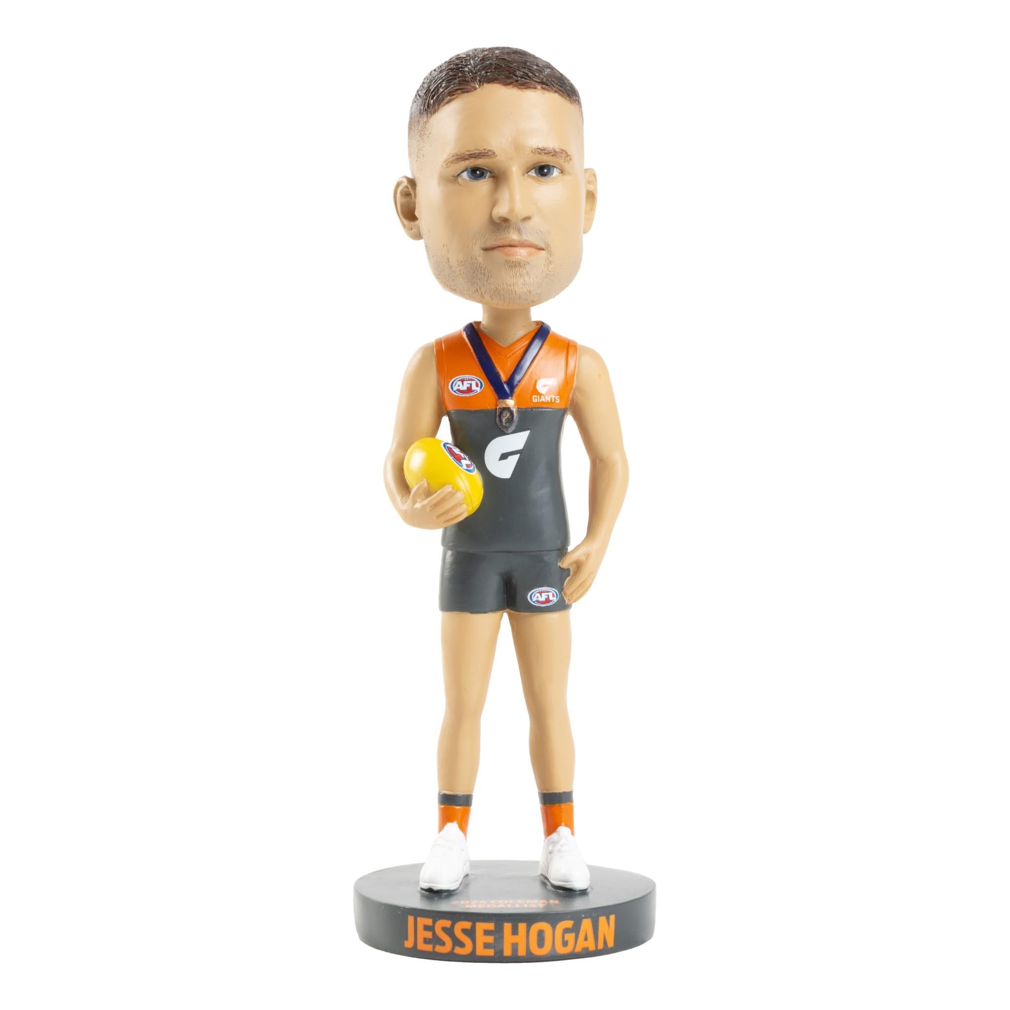 AFL Greater Western Sydney Giants Jesse Hogan 2024 Coleman Medalist Bobblehead - Collectible Sports Memorabilia for Fans & Home Decor
