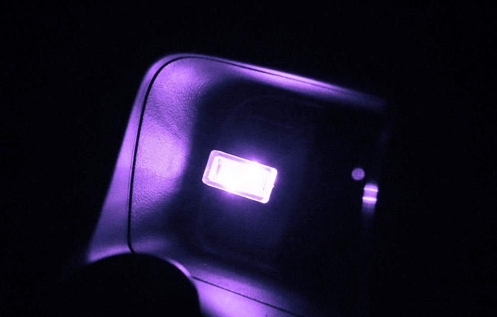 Purple Magenta USB LED Car Interior Ambient Lighting Kit – Customizable Mini Accent Lights for Cars, Trucks & SUVs – Perfect for Night Driving, Mood Lighting & Vehicle Decoration
