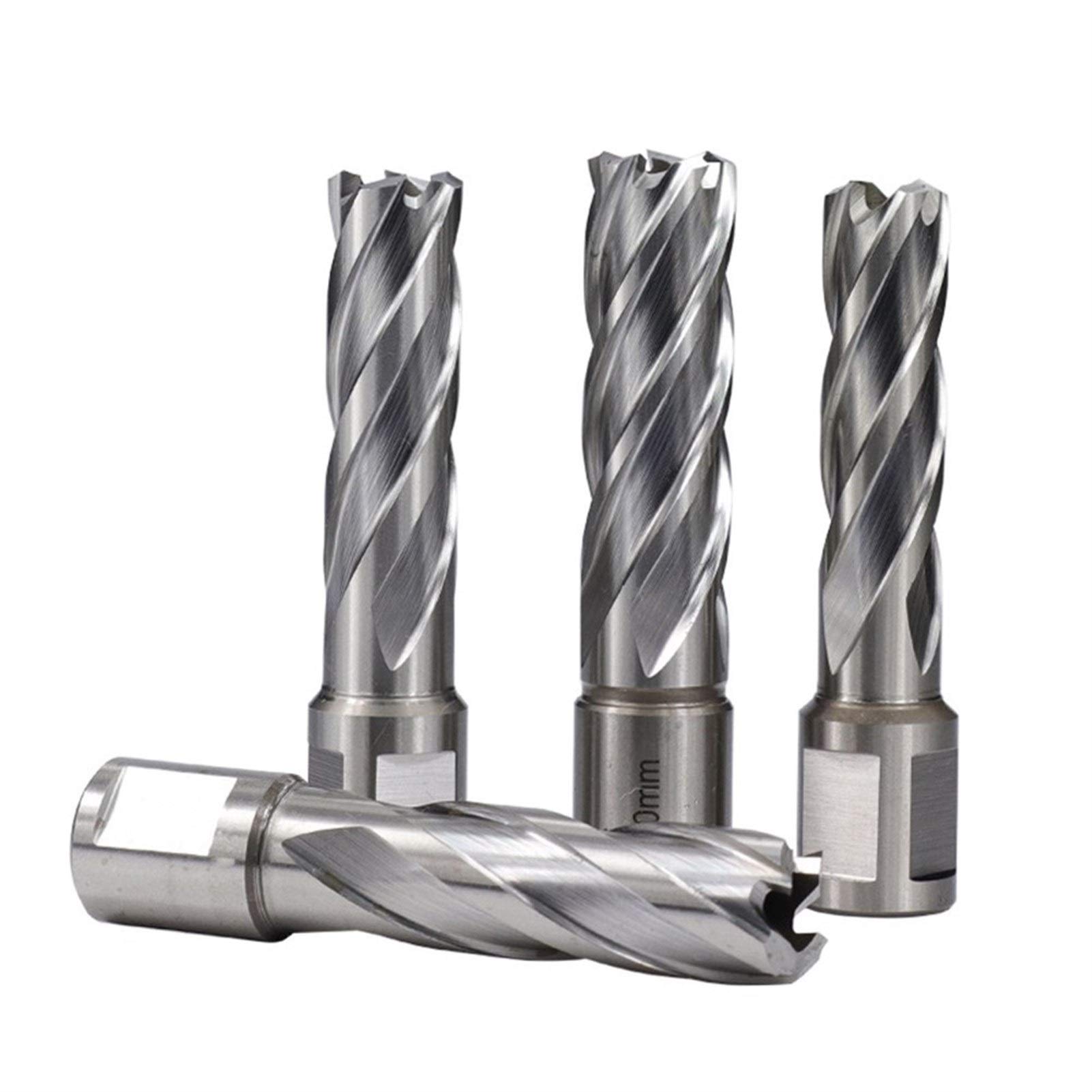 17x50mm Annular Cutter with Shank - High Precision Hole Saw for Magnetic Drill (15-18mm x 50mm) - Industrial Metal Cutting Tool for Steel, Aluminum & Wood - Perfect for Construction, HVAC & DIY Projects