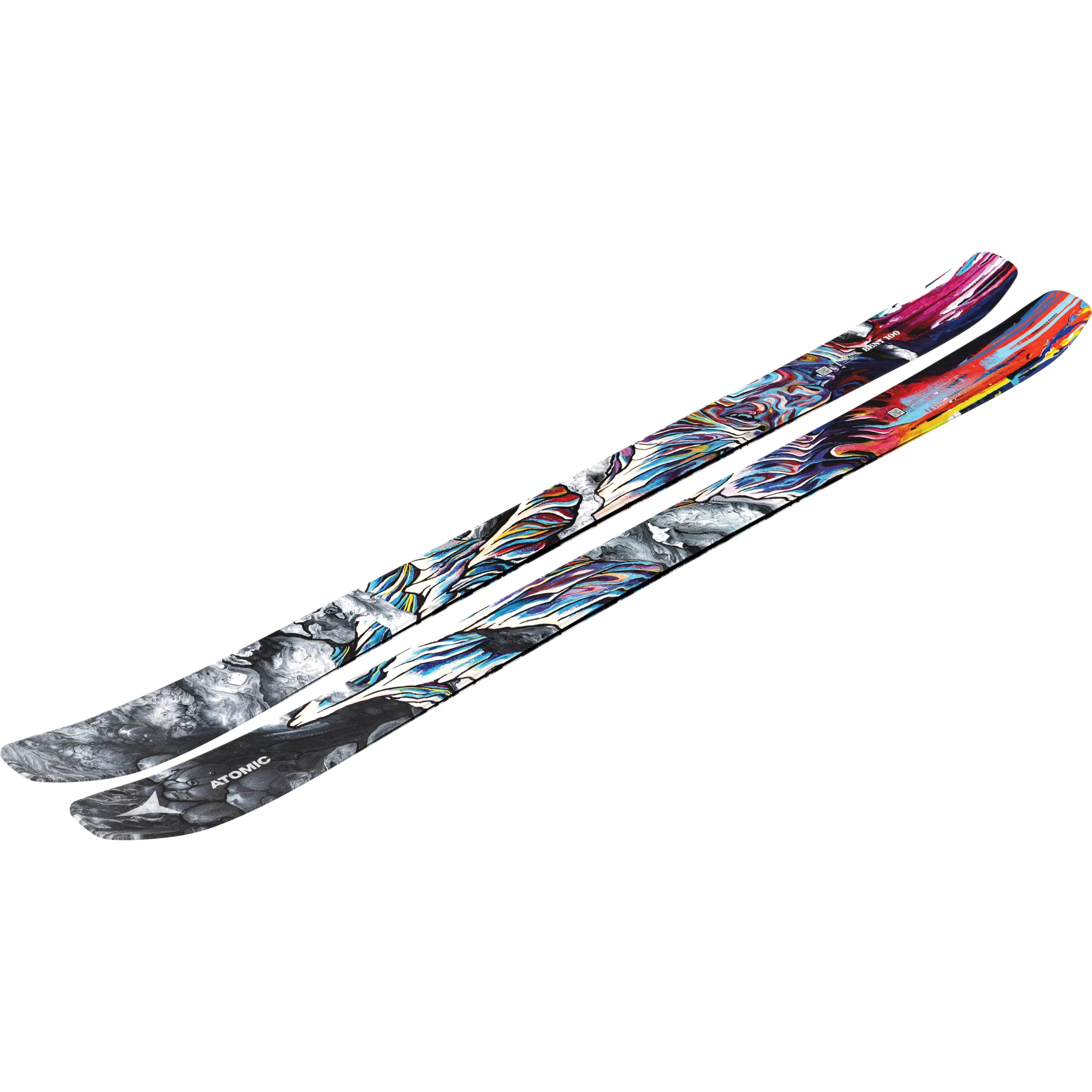 Atomic BENT 100 Ski 2025 - Premium All-Mountain Skis for Men & Women | Perfect for Powder, Groomers & Freeride | Best for Advanced Skiers on Steep Terrain