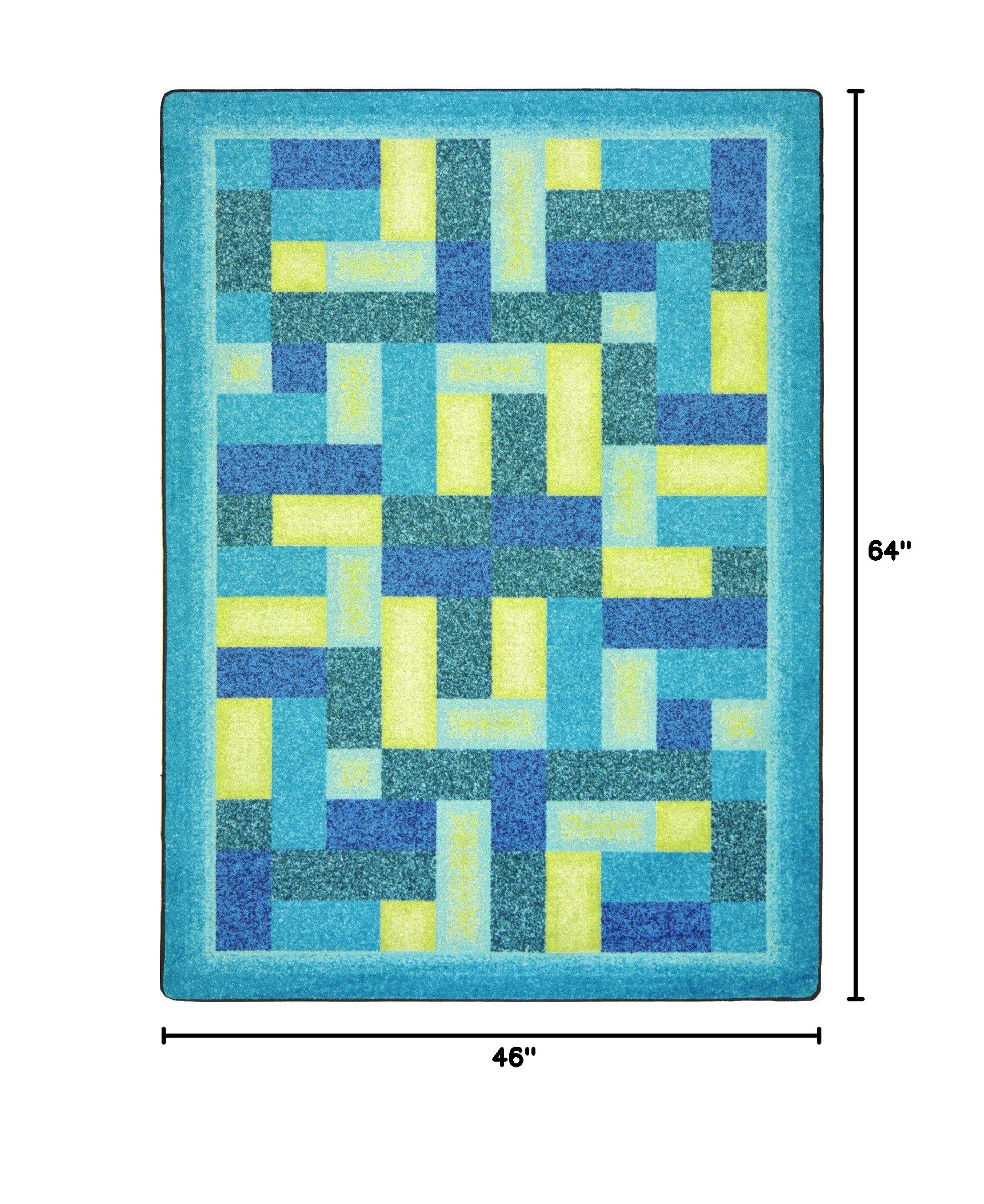 Joy Carpets Kid Essentials Off Beat Teen Area Rugs - 3'10