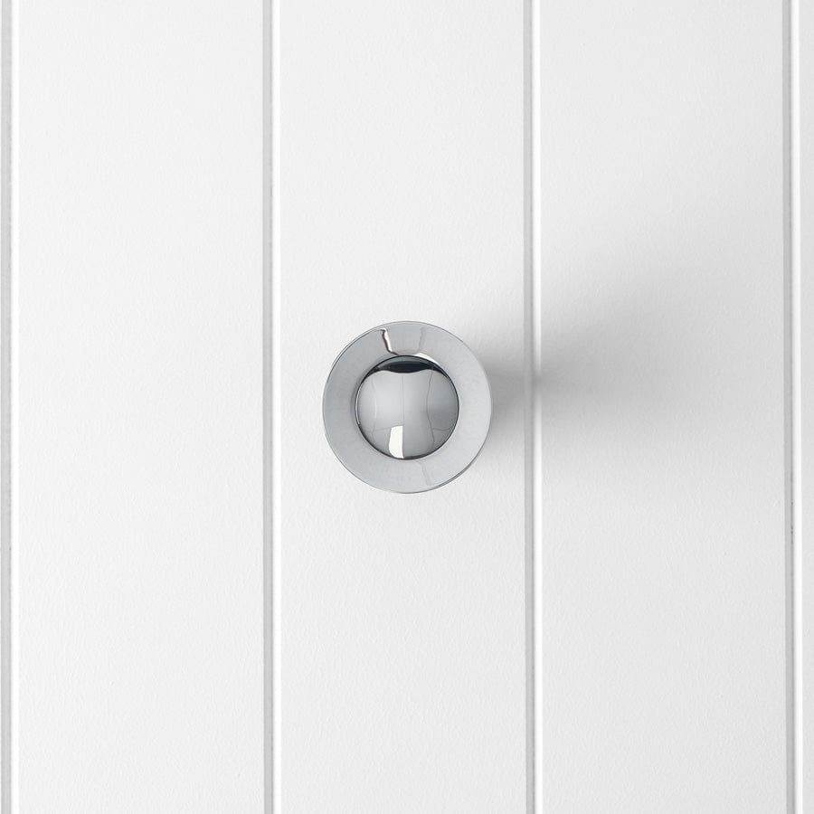 Pop Up Waste Chrome Drain with No Overflow - Perfect for Bathroom Sink & Vanity Installation
