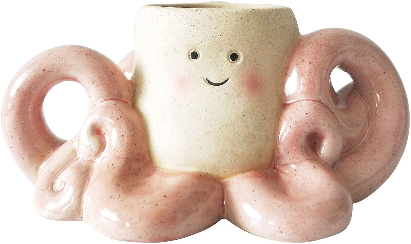 Unique Octopus Planter for Succulents & Air Plants - Handmade Ceramic Flower Pot for Home & Office Decor, Perfect Gift for Plant Lovers