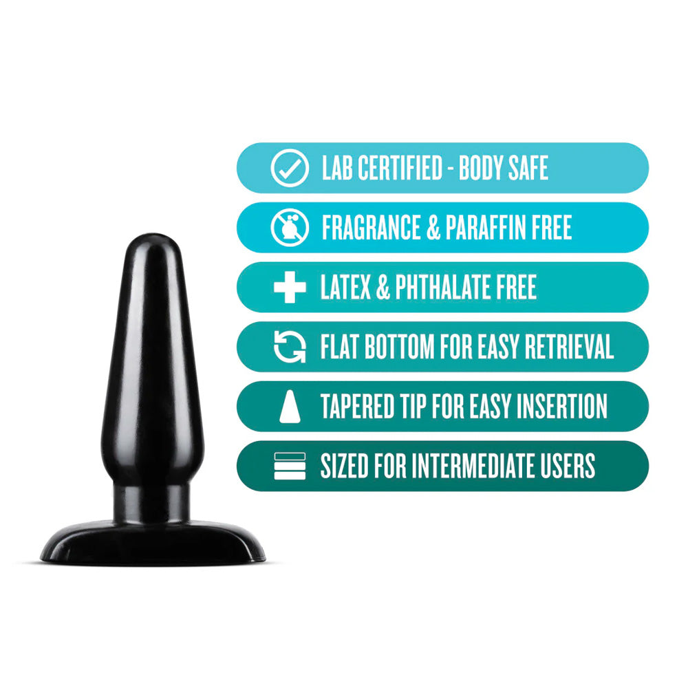 Premium PVC Medium Butt Plug for Anal Play - Comfortable & Safe Anal Training Toy for Beginners & Experts - Perfect for Solo Play & Couples Adventure