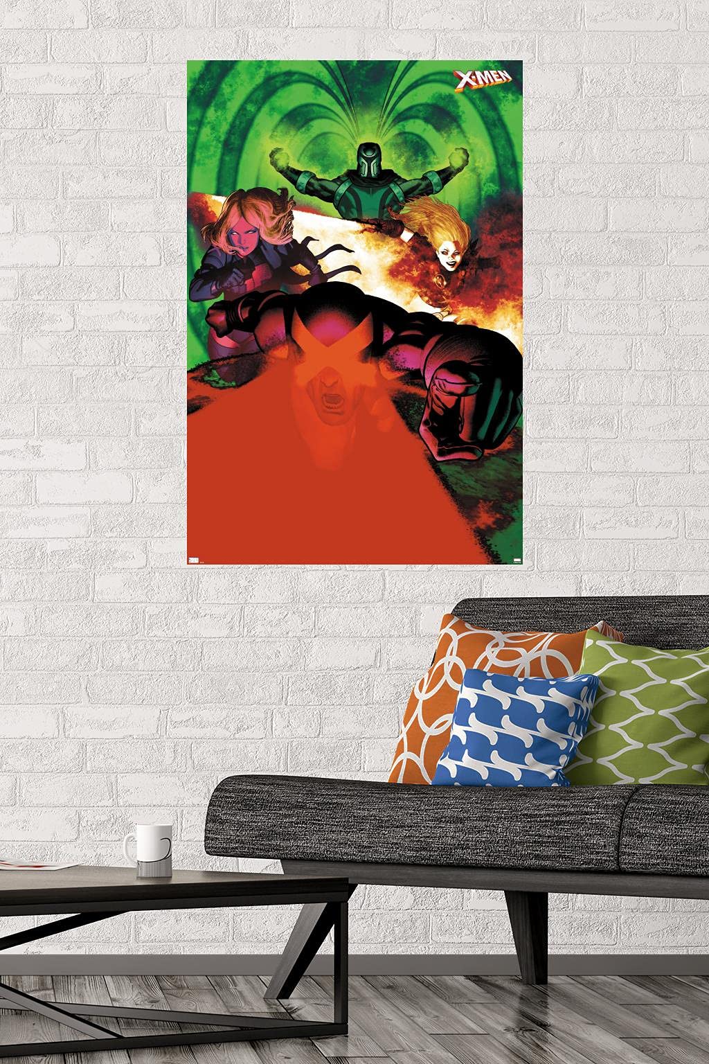 Marvel Comics X-Men Wall Poster Set - Emma Frost, Magneto, Magik & Cyclops Premium Poster (34