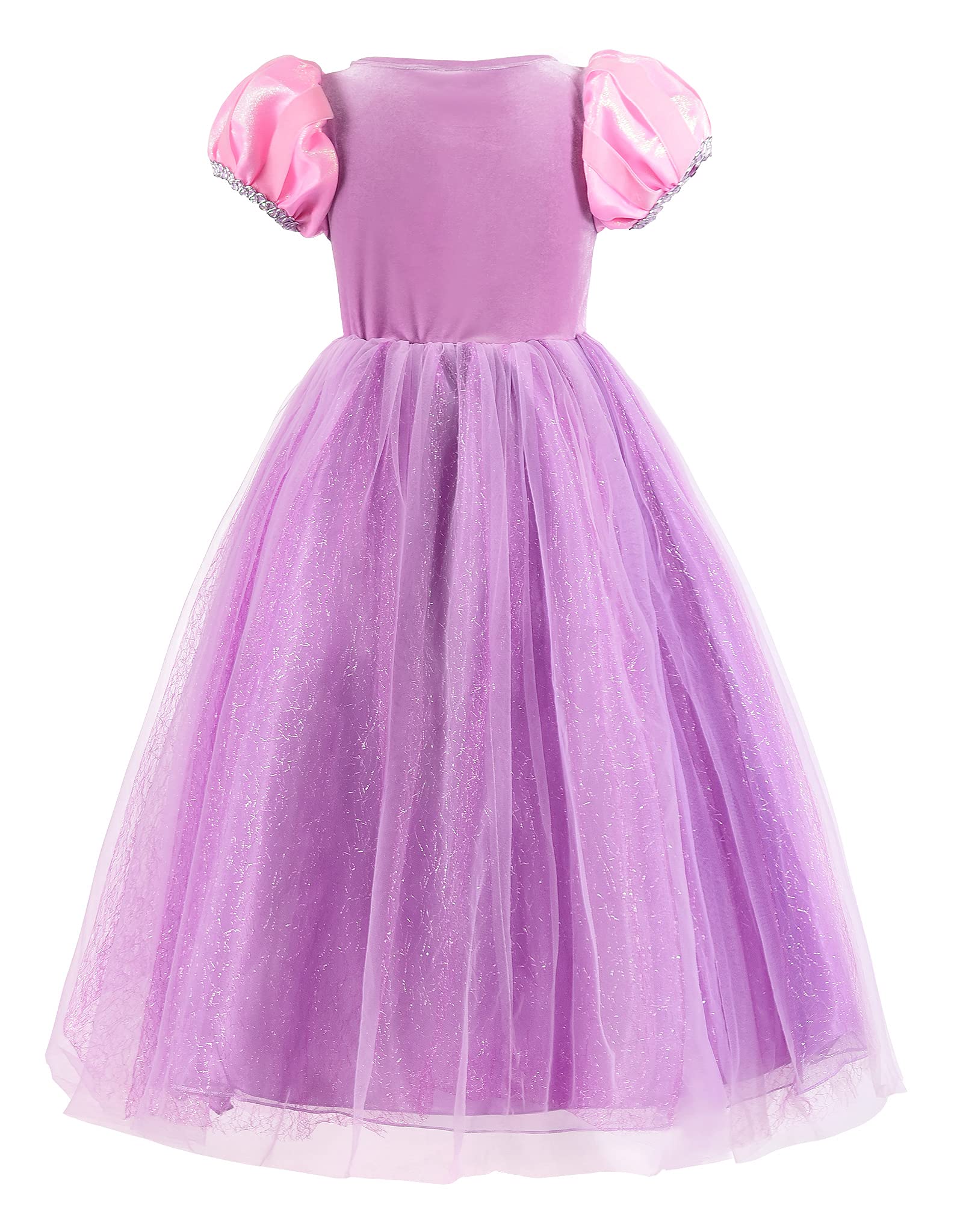 JerrisApparel Girls Princess Costume - Elegant Tulle Pageant Dress for Birthday Parties, Halloween & Cosplay | Perfect for Dress-Up Play, Pageants & Special Occasions