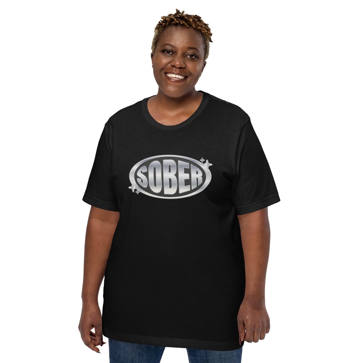 Sober and Shining Unisex T-Shirt - Comfortable Cotton Casual Tee for Men & Women - Perfect for Everyday Wear, Parties, and Social Events