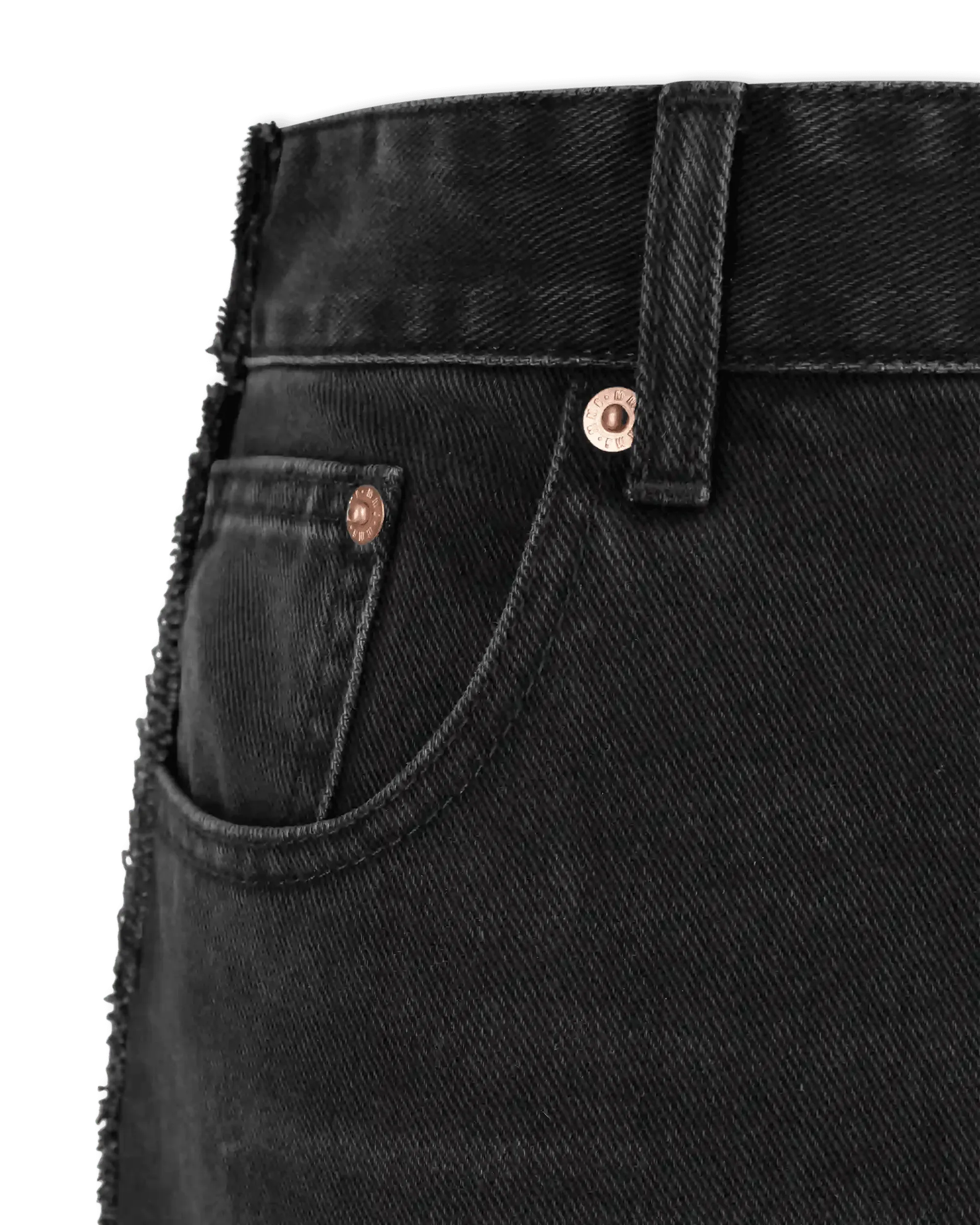 Frayed Hem Straight Leg Jeans for Women - High Waist Distressed Denim Pants - Casual & Trendy Outfit for Streetwear, Date Night, and Everyday Wear