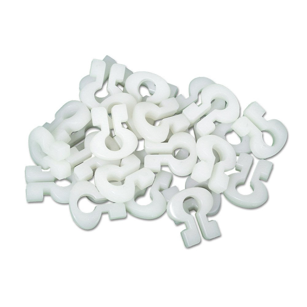 50 Pack World Cup Net Clips - Heavy Duty Plastic Soccer Goal Net Fasteners for Sports Fields, Stadiums & Backyard Games