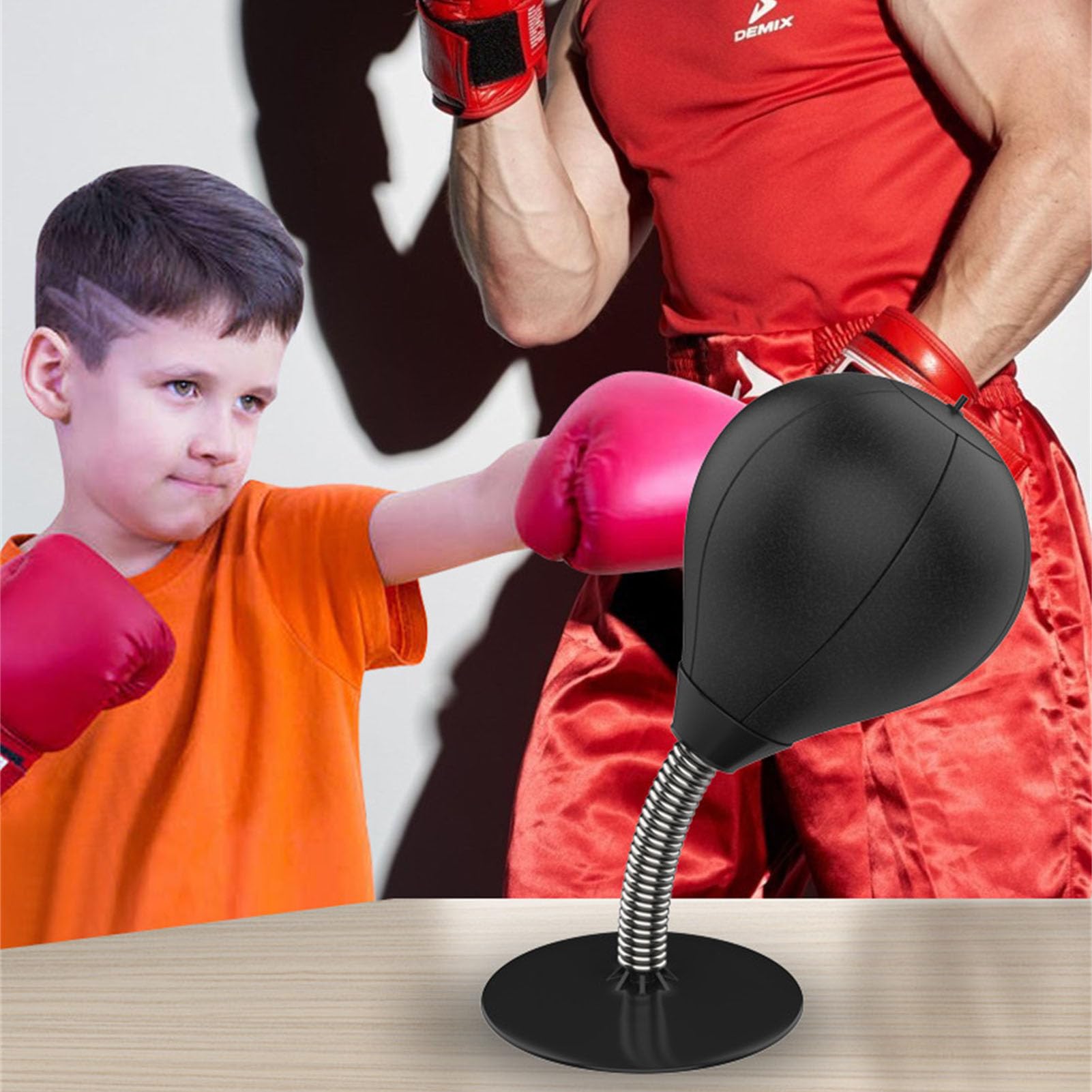 Fun Punch Rage Bag for Stress Relief - Desktop Punching Ball for Kids & Adults at Home/Office