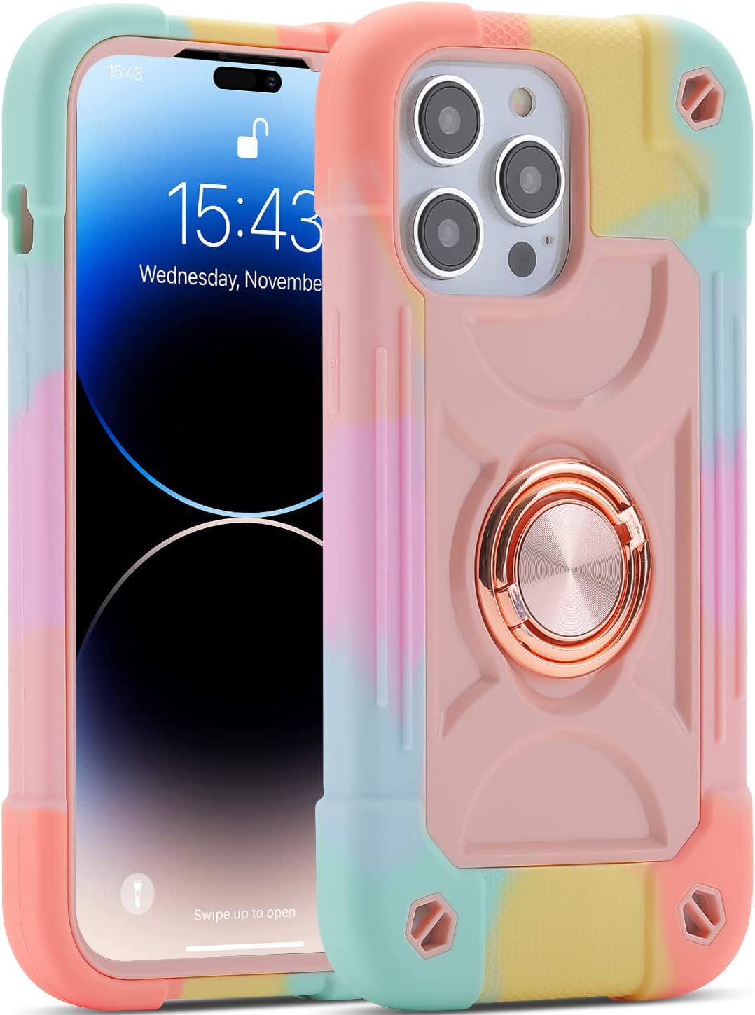 Military Grade Drop Proof iPhone Case - Heavy Duty Full Body Rugged Cover with Shock Absorption | Perfect for Construction, Outdoor Adventures & Extreme Sports