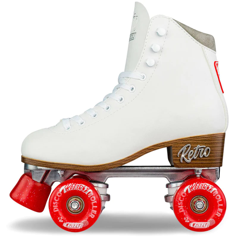 Adjustable Retro Roller Skates for Kids - White - Perfect for Outdoor Play, Birthday Gifts & Roller Rink Fun