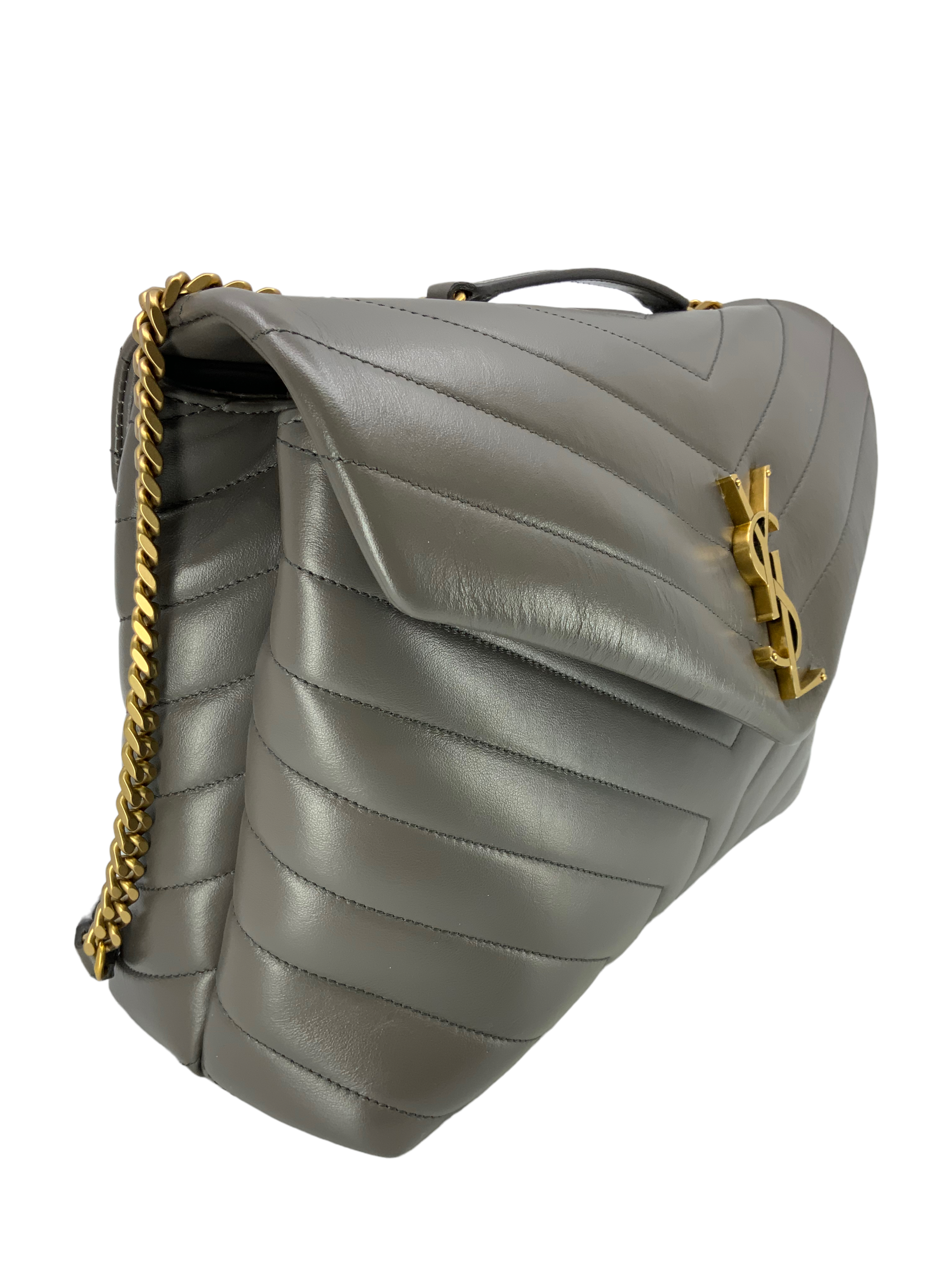SAINT LAURENT Loulou Medium Shoulder Bag - Genuine Calfskin Leather Crossbody Purse for Women | Perfect for Work, Date Night & Travel Accessories