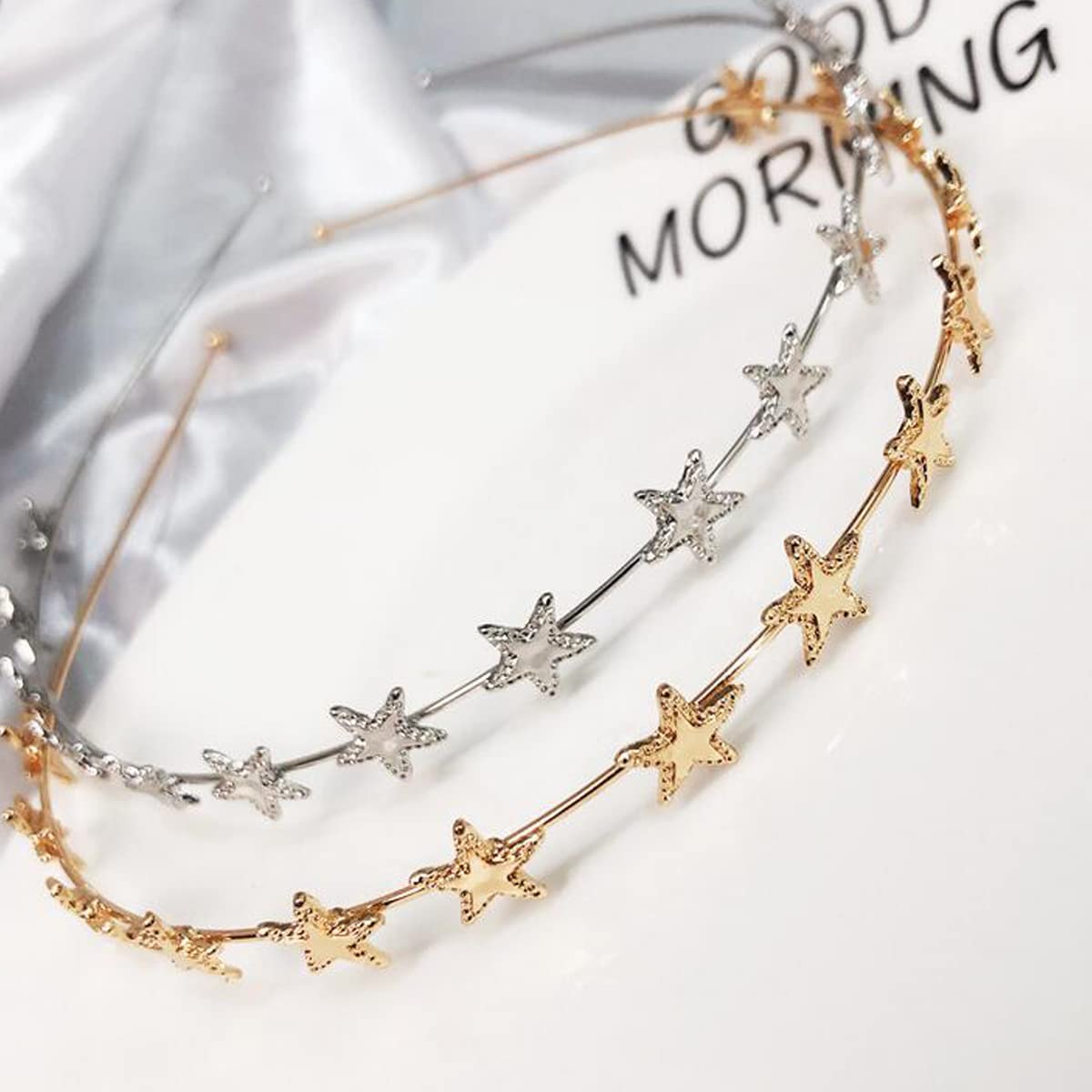 2 PCS Five-Pointed Star Headbands - Party, Birthday, Bridal Hair Hoops for Women & Girls (Random Colors) | Perfect for Cosplay, Festivals, Themed Parties & Photo Shoots