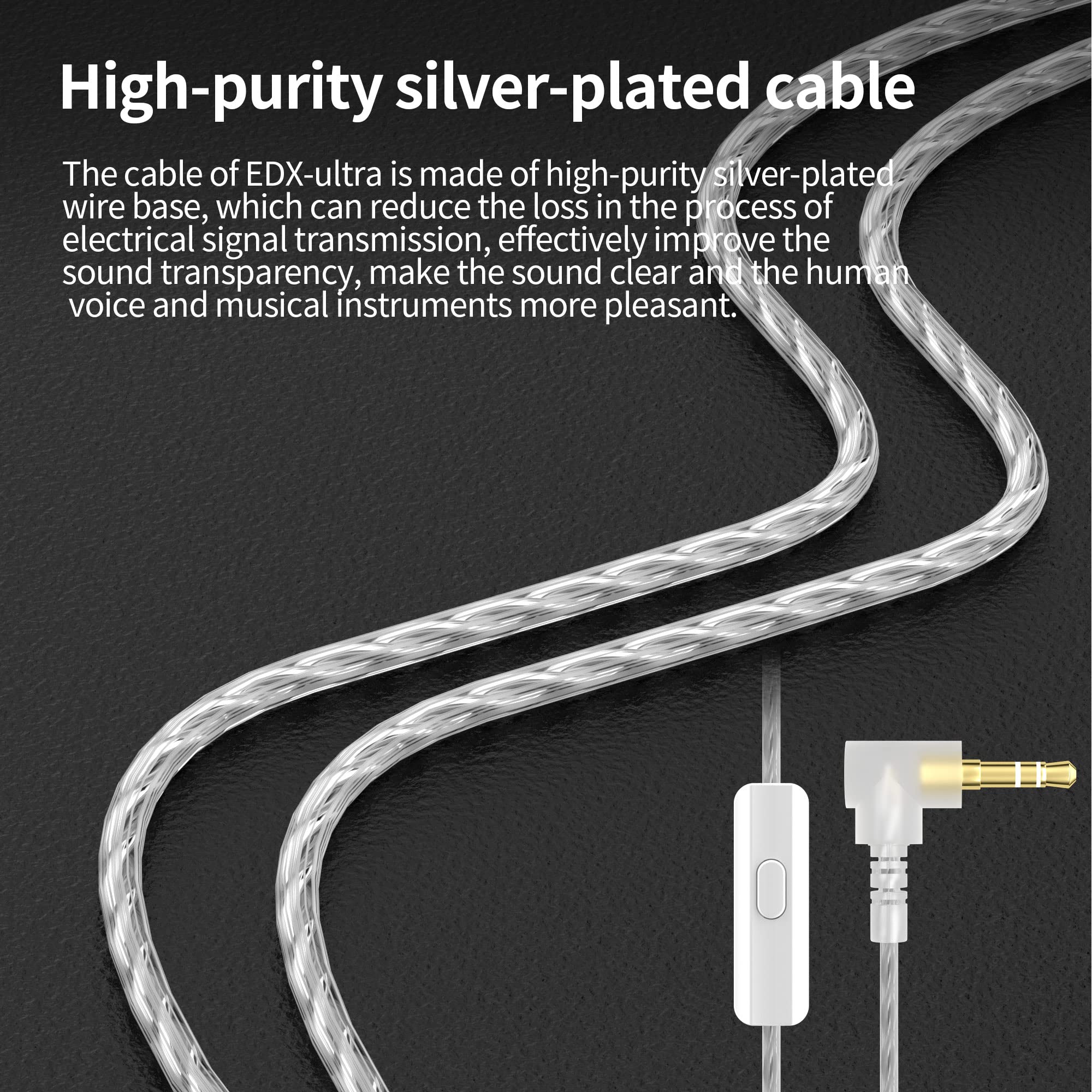 KZ Edx Ultra Upgraded HiFi Wired Earbuds - Dynamic In-Ear Headphones with Deep Bass & Stereo Sound (No Mic) for Music Lovers, Audiophiles & Gaming - Perfect for Commuting, Workouts & Studio Monitoring