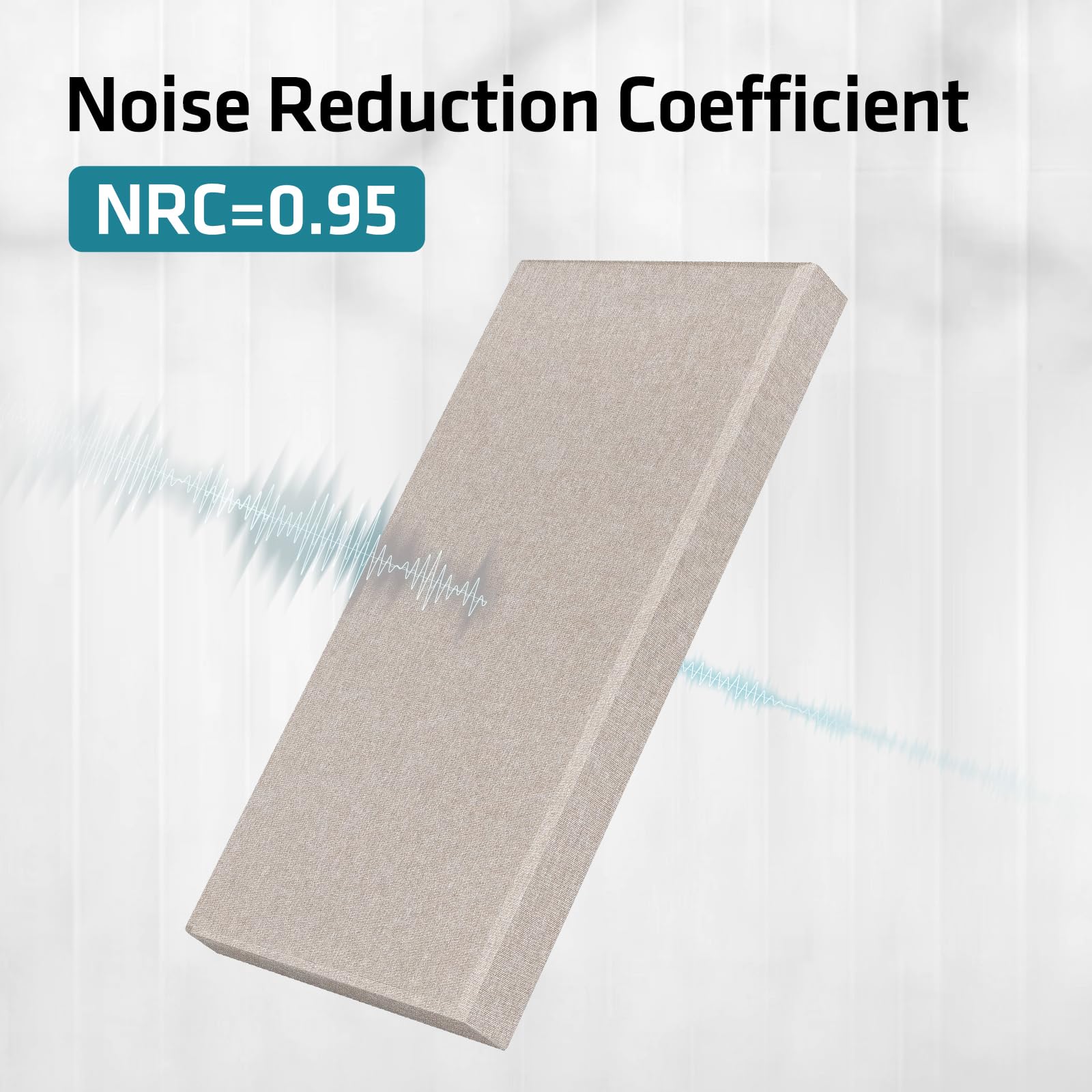 UMIACOUSTICS 4 Pack Acoustic Panels - 2 Inch Thick 23.6 x 11.8 Inch Fiberglass Soundproof Wall Panels, Self-Adhesive Noise Absorbing Panels for Home Studio, Office, Theater - Light Camel Color | Perfect for Music Rooms, Podcast Studios & Home Theaters