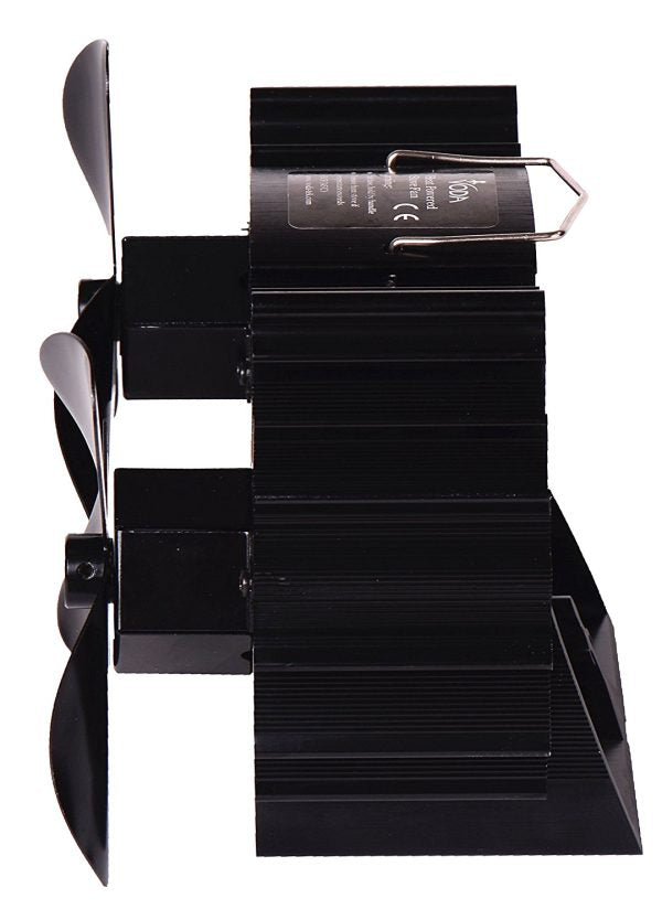 Dual Motor 6 Blade Stove Fan VDSF636B - Efficient Heat Circulation for Wood Burning Stoves & Fireplaces - Perfect for Home Heating & Energy Savings