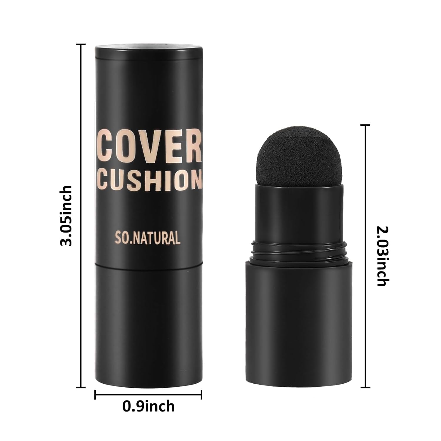 PRIMIL Hairline Powder Stick - Professional Waterproof Hair Root Touch Up for Thinning Hair | Pigmented Shading Sponge Pen with Long Lasting Coverage | Black Hair Shadow Powder Filler (1 Count) | Perfect for Daily Use, Travel & Quick Hairline Fixes
