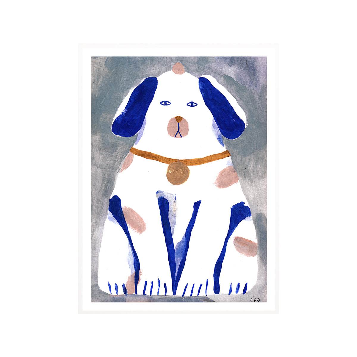 Guardian Dog Print - High-Quality Dog Artwork for Home Decor | Perfect for Living Room, Bedroom & Office Wall Art