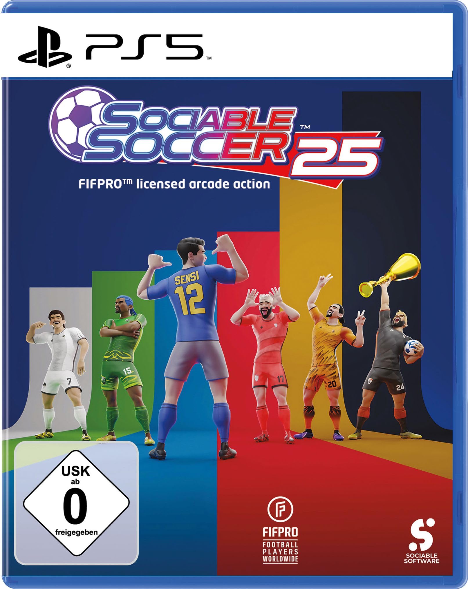 Sociable Soccer 2025 - PS5 Game | Football Sports Simulation Video Game for PlayStation 5 | Perfect for Multiplayer Matches & Competitive Gaming