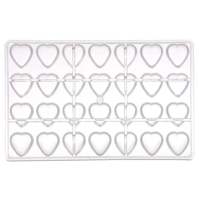 Premium Medium Hearts Chocolate Mold - 28 Cavity Silicone Baking Molds for Valentine's Day, Wedding Favors, DIY Candy Making & Home Baking (Perfect for Chocolate, Candy, Soap & Resin Crafts)