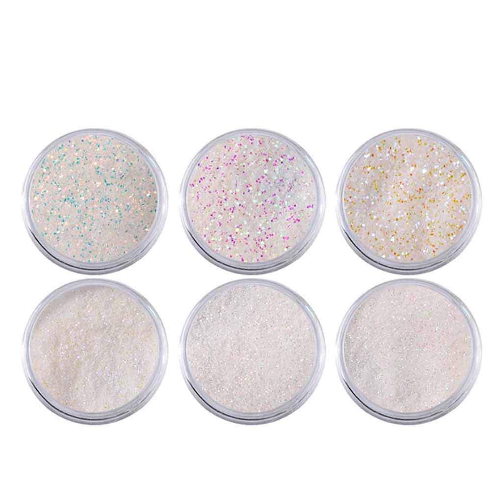 Crystal Opal Neon Powder Rainbow Glitter Nail Art Mirror - Professional Nail Design Tool for Salon & DIY Manicures at Home