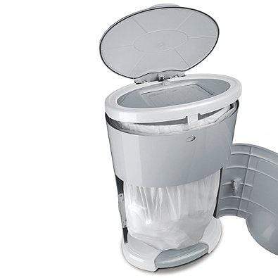 Dekor Classic Diaper Pail - Odor-Controlling Grey Diaper Disposal System for Baby Nursery & Changing Station