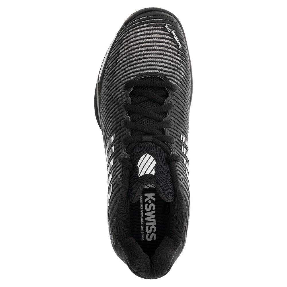 Hypercourt Express 2 Men's Tennis Shoes - Black & White | Lightweight & Durable Court Sneakers for Competitive Play & Casual Wear