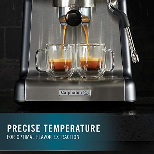 BVCLECMP1 Temp iQ Espresso Machine with Steam Wand - Stainless Steel Professional Coffee Maker for Home & Office - Perfect for Lattes, Cappuccinos & Espresso Drinks