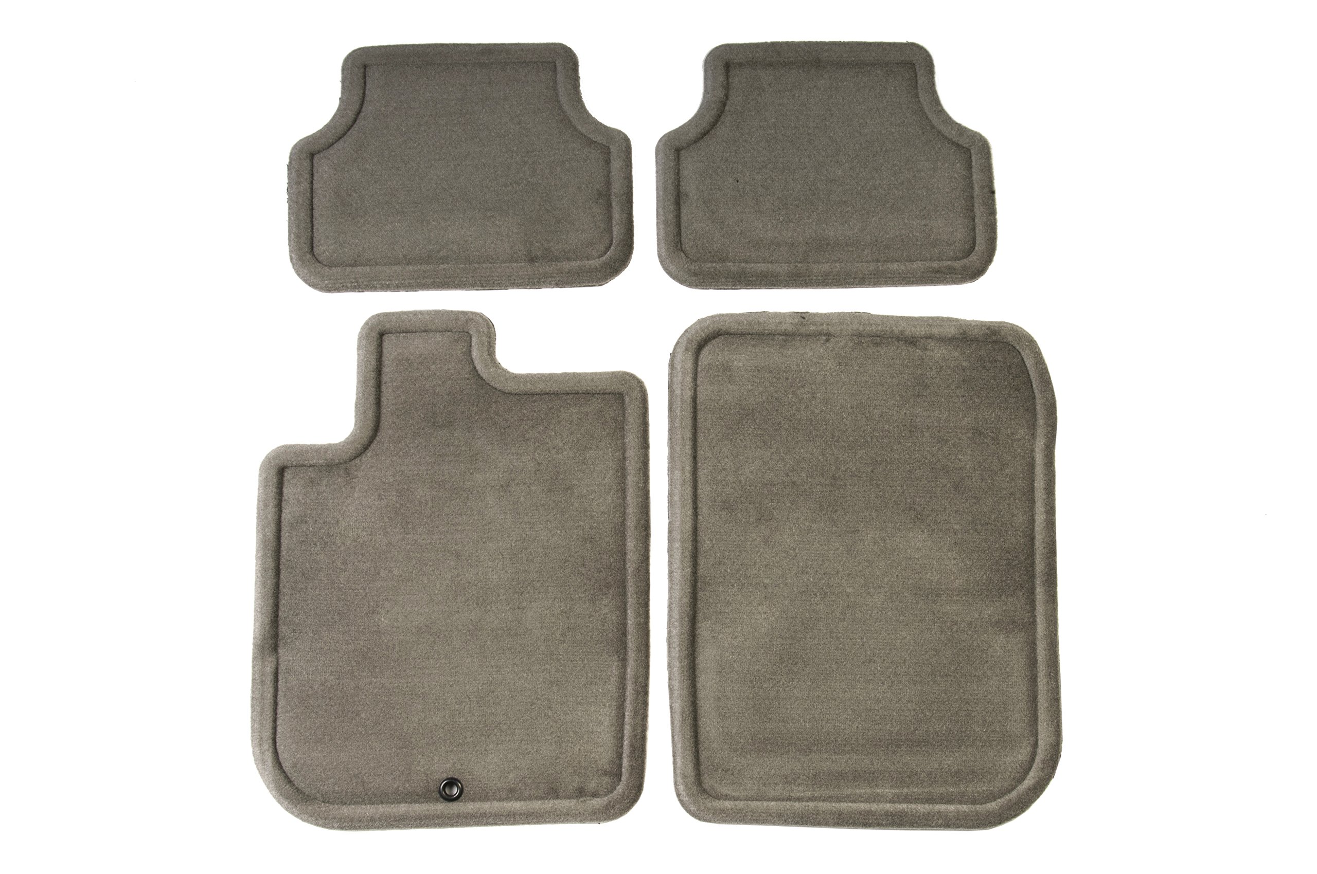 Premium GM Accessories 15296508 Front & Rear Carpeted Floor Mats - Gray Car Mats for Sedans, SUVs & Trucks | All-Weather Protection & Custom Fit