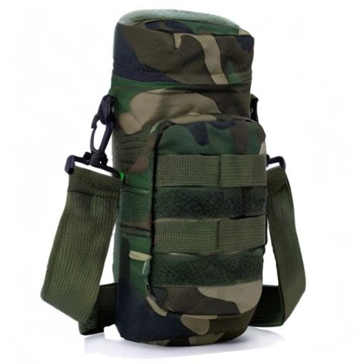 Military Tactical Water Bottle Pouch - Durable Waist Hanging Carrier Bag for Outdoor Hiking, Camping & Survival Gear - Perfect for Hiking, Hunting, and Emergency Preparedness