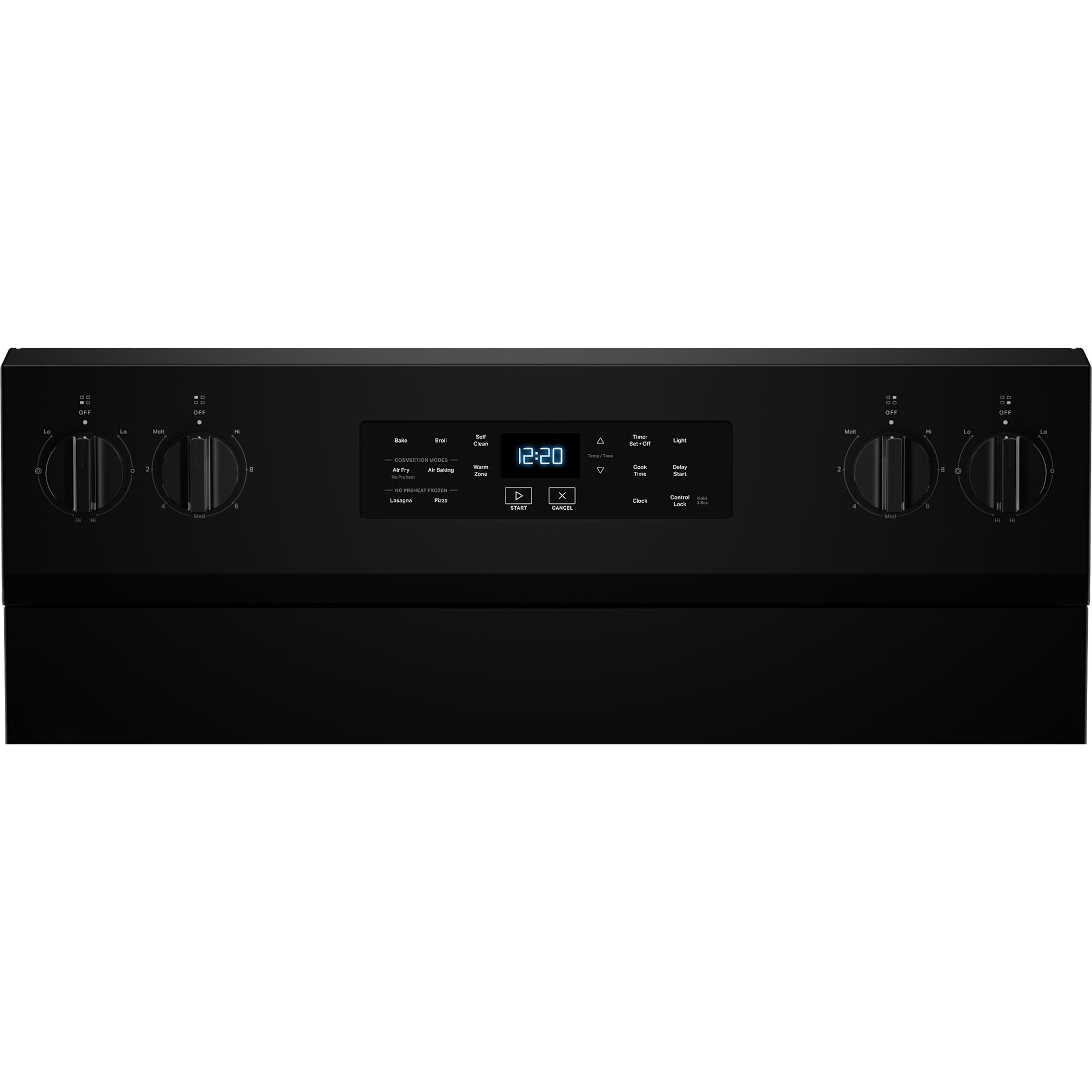 Whirlpool 30-Inch Electric Range with 5 Burners - YWFES5030RB in Black | Perfect for Modern Kitchens, Home Cooking & Baking