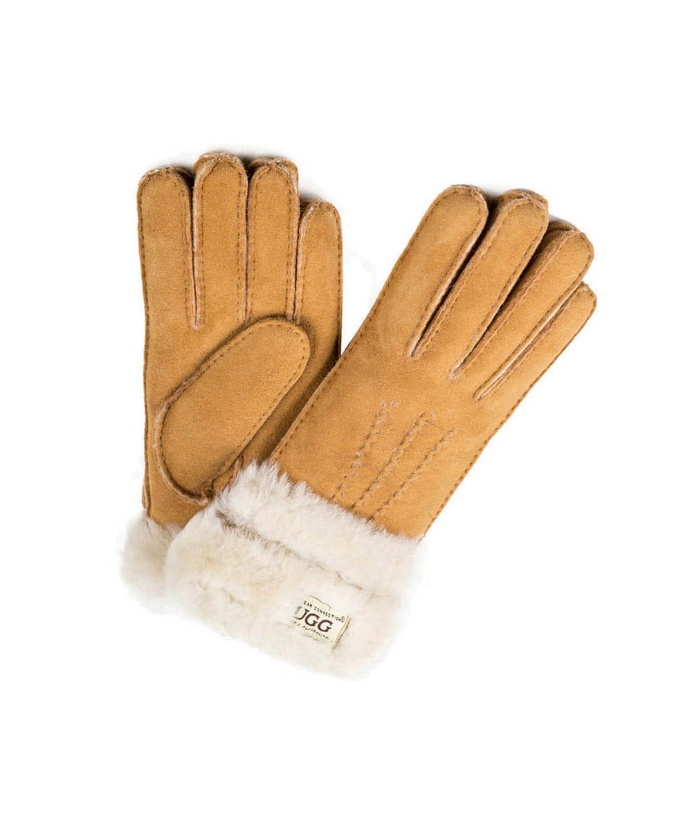 UGG Double Cuff Gloves for Women & Men - Warm Winter Gloves with Fleece Lining - Perfect for Snow, Skiing, and Outdoor Activities
